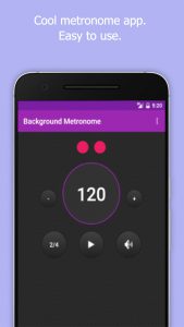 Androidアプリ「Background Metronome」